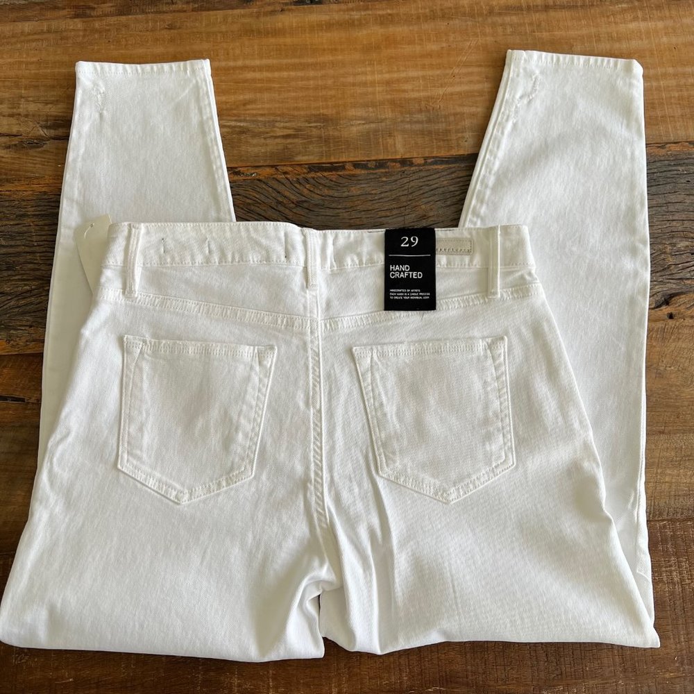 NWT Sanctuary Social Ankle Skinny Standard Rise White Jeans - Picture 7 of 9